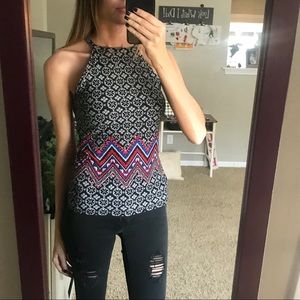 No Boundaries Halter Style Tank Top